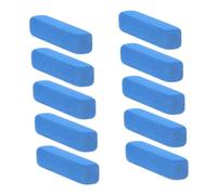 Mikinona 10pcs Guitar String Cleaning Erasers Flexible Polishing Tool for Fretboard Care Blue Rust Remover Sticks for Guitar Bass Maintenance and String Polishing