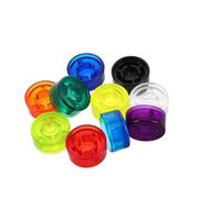 Mikinona 10pcs Guitar Switch Caps Footswitch Protector for Electric Guitar Effects Pedals Plastic Foot Nail Caps with Bright Colors Easy Installation for Musicians Pedalboard Protection and