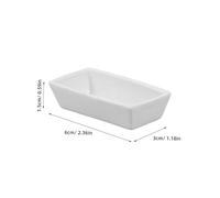 Mikinona 10pcs High-temperature Resistant Ceramic Weigh Boats Large Capacity Burning Holders for Laboratory Chemical Experiments and Sample Weighing