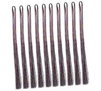 Mikinona 10pcs Invisible Clip Hair Extensions Clip Hair Tinsel Strands for Wedding Guest