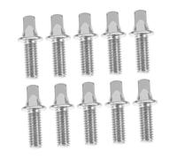 Mikinona 10pcs M6x20mm Metal Drum Set Screws Drum Accessories Replacement Snare Screws Kit Bulk Pack for Set Parts and Hardware