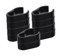 Mikinona 10pcs Mic Cable Clamps Flexible Microphone Cable Holder Clips for Large Mic Stands Keyboard Stands Organizer Preventing Tangled Wires