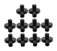 Mikinona 10pcs Mic Stand Adapter Male to Male Screw Thread Converter for Microphone Tripod Camera Mount Aluminum Alloy Compact Portable for Stable Recording and Live Streaming