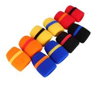 Mikinona 10pcs Microphone Sponge Covers for Indoor Use Thickened Dustproof Mic Pads with Ventilation Random Color Protection for Ktv Conference Stage News Interview Random Color