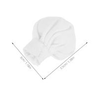 Mikinona 10pcs Mini Cloth Chef Hats for Dolls DIY Crafting Supplies Cute Miniature Dollhouse Accessories Charming White Mini Chef Caps for Creative Projects