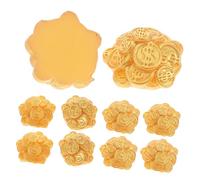 Mikinona 10pcs Miniature Resin Treasure Reward Coins Creative Year Decoration Mini Ornaments for Dollhouse Fairy Garden Desk Decor Micro Landscape Accessories
