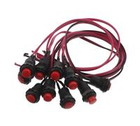 Mikinona 10pcs Motorcycle Ignition Start Switch Replacement Wear-resistant Handlebar Starter Button with Cable for Scooter Atv Dirt Bike Engine Kill Stop Switch for DIY Modification