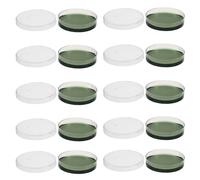 Mikinona 10pcs Nutrient Agar Plates 6cm Microbiology Culture Petri Dishes for Laboratory Research Science Experiments and Educational Use