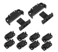 Mikinona 10pcs Plastic Angle Corner Brackets for Shelves and Furniture Connectors with Adjustable Roman Column Clips Wear-Resistant Wall Panel Supports for Wood Boards