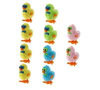 Mikinona 10Pcs Plush Chicken Adorable Clockwork Wind Up for Soft and Safe Plush Chickens for Home Decoration and Fun Playtime Random Color