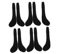 Mikinona 10pcs Plush Doll Legs Black Long Feet DIY Accessories for Handmade Dolls Dollhouse Crafting Soft Stuffed Parts Projects