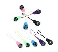Mikinona 10pcs Portable Plastic Navigation Tool with Stylish Lanyard Shock Resistant for Hiking Camping Outdoor Activities