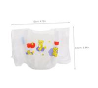 Mikinona 10pcs Realistic Doll Diapers Lightweight Mini Nappies Accessories for Dolls Pretend Play Educational Role-playing Tool Fostering Empathy and Caregiving Skills