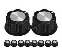 Mikinona 10pcs Screw Type Volume Potentiometer Handle Knobs for Electric Guitar and Bass, Audio Control Knobs Replacement Parts for Precise Tone Adjustment