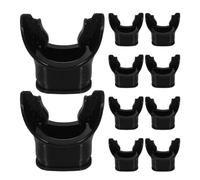Mikinona 10pcs Silicone Snorkel Mouthpiece Replacement Bite-resistant Gear for Scuba Diving Swimming and Snorkeling Oral Health Protection