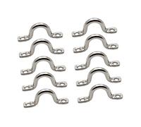 Mikinona 10Pcs Stainless Steel Camel Hump Boat Handles Grab Grip for Kayak Canoe Dinghy Sturdy U Shaped Mount Handrail for Outdoor Sailing
