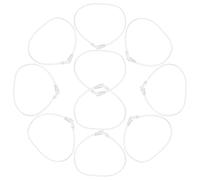 Mikinona 10pcs Transparent Cupping Tubes Extended Flexible Hose Kit for Vacuum Hand Pump Cupping Machine Connecting Accessories with Secure Connection for Home and Clinic Use