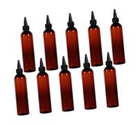 Mikinona 10pcs Travel Lotion Dispenser Bottles Refillable Shampoo Containers Portable Plastic Toiletries Storage for Home Bathroom and Trips