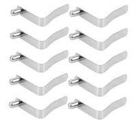 Mikinona 10Pcs V-shaped Compression Spring Snap Clips for DIY Tent Pole Buckles Sturdy Kayak Shrapnel Buckles with Unique Fixed Design Reliable Elastic Stretch Clips for Outdoor and Craft