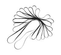 Mikinona 11pcs Vinyl Record Player Belt Replacement Kit Anti-slip Elastic Rubber Turntable Drive Belts for Audio Equipment Repair Noise-reducing Motor Pulley Rings for Sound Playback