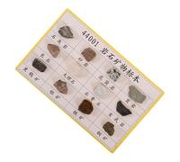 Mikinona 12 pcs Mineral Rock Specimen for Laboratory and Classroom Use Compact Portable Geological Collection with Visible Texture Educational Teaching Aid for Geology Students and