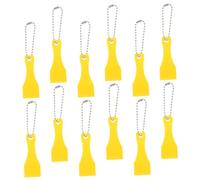 Mikinona 12-Piece Lottery Ticket Scratcher Tool Set Random Color Keychain Accessories Plastic Sticker Remover for Ticket Cards Portable Scratch Off Tools