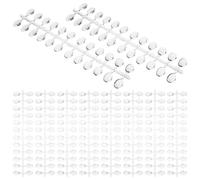 Mikinona 12 Sets Nail Color Samples Oval False Nails Display Chart Board for Manicure Practice Medium Sample Chart for Salon Home Use