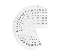 Mikinona 120Pcs Funny Bingo Cards for Household Party Game Interactive Bingo Papers with Unique Center for Family Gatherings and Entertainment