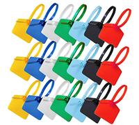 Mikinona 120pcs Nylon Cable Tie Labels with Self Locking Marker Tags Red Yellow Blue Green Black White Wire Fastening Zip Ties for Cable Management and Bundling