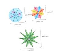 Mikinona 120pcs Tropical Cocktail Drink Umbrellas Picks Multipurpose Mini Paper Parasols for Drinks Cakes Party Decorations Summer Beach Gatherings with Sturdy Design