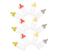 Mikinona 12pcs Condiment Squeeze Bottles Sauce Squeeze Bottles for Salad Dressing Portable Mini Sauce for Home Kitchen