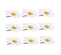 Mikinona 12pcs Cute Flower Hairpins Daisy Hair Clips for Girls Teens for Everyday Use Easy to Wear Decorate Hair Great for Shopping Travel and Activities