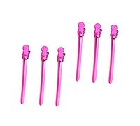 Mikinona 12pcs Electroplated Pink Stainless Steel Duckbill Clips Durable Sectioning Hair Clips for Salon Barber Use Lightweight Styling Accessories No Hair Damage for Professional