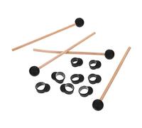 Mikinona 12pcs Ethereal Drum Set 21cm Drumsticks and Silicone Finger Protectors, Finger Sleeves for Percussion Practice and Performance, Ethereal Drum Accessories for Beginners