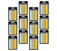 Mikinona 12pcs Golf Scorecards and Range Charts Set, Portable Golf Training Cards with Distance Rules for Practice and Bag Accessories in Sports Outdoors