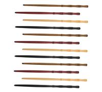 Mikinona 12pcs Handcrafted Wooden Hair Sticks for Women Vintage Chinese Hairpin Chopsticks with Natural Wood Texture Secure Bun Support for Straight and Curly Hair Decorative Headdress for