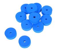 Mikinona 12Pcs Lake Blue Double Layer Thick Felt Cymbal Washers Drum Pads for Snare Tom Protection Durable Soft Cushioning Accessories for Hihat Stands and Cymbal Maintenance