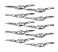 Mikinona 12pcs Metal Blind Cord Hooks Pull up Cleat for Window Coverings | Silver Metal, Scratch Resistant Finish, Multi Pack Convenience, for Venetian Blinds in Bathrooms and Hotel Rooms