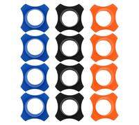 Mikinona 12pcs Microphone Slip Ring Rubber Shockproof Mic Rolling Holder for Handheld Microphone Protection in Ktv Stage Performance
