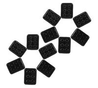 Mikinona 12pcs Miniature Baking Tray for Dollhouse Kitchen Playset Resin Mini Bakeware Accessories Realistic Black Heart Figure Design for Pretend Play and Dollhouse Decoration