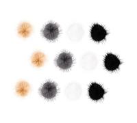 Mikinona 12pcs Nail Art Decorations Pom Poms Faux Balls Detachable Nail Beauty Supplies Fashionable Manicures Ornaments