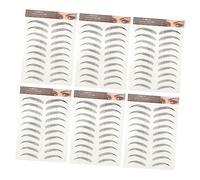 Mikinona 12pcs Natural Eyebrow Stickers for Effortless Brow Shaping Realistic Temporary Brow for Full Natural-looking Eyebrows Easy to Use for Daily Makeup