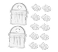 Mikinona 12pcs Transparent Type-c Dust Plug Covers USB C Port Protectors Small Stoppers for Mobile Phones Charging Port Grime Barrier Easy Insertion and Removal