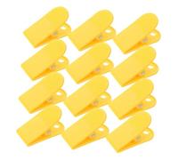 Mikinona 12pcs Universal Replacement Clips for Treadmill Emergency Stop Keys, Safety Clamp Accessories for Running Machines, Yellow Treadmill Key Replacement