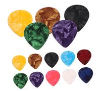 Mikinona 150pcs Celluloid Guitar Picks with Thickness Ultra-thin Plectrums for Electric Guitar Ukulele Beginners Lightweight Replacement Picks for Comfortable Playing