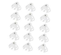 Mikinona 15pcs Clear Claw Clips for Thick Curly Hair Comfortable Elastic Jaw Hair Clips for Women Fun Kawaii Styling Accessories for Summer Parties and Daily Use