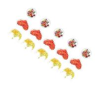 Mikinona 15Pcs Clear Quicksand Charm Hair Clips Accessories Beautiful Sequin Shaker for DIY Crafts Hair Bows and Party Decorations for Weddings and Handmade Projects