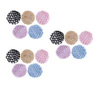 Mikinona 15pcs Elastic Hair Snood Bun Cover Hair Net Mesh Wraps for Women Snood