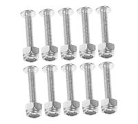 Mikinona 15pcs Foosball Table Fixing Screws and Nuts Galvanized Iron Hardware for Stable Easy to Install Repair and Secure Fit Foosball Machines