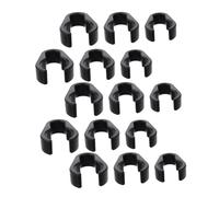 Mikinona 15pcs Microphone Cable Clips Flexible Mic Cord Clamps Cable Holders for Mic Stands Tripods and Brackets Compact Portable with Small Medium Large